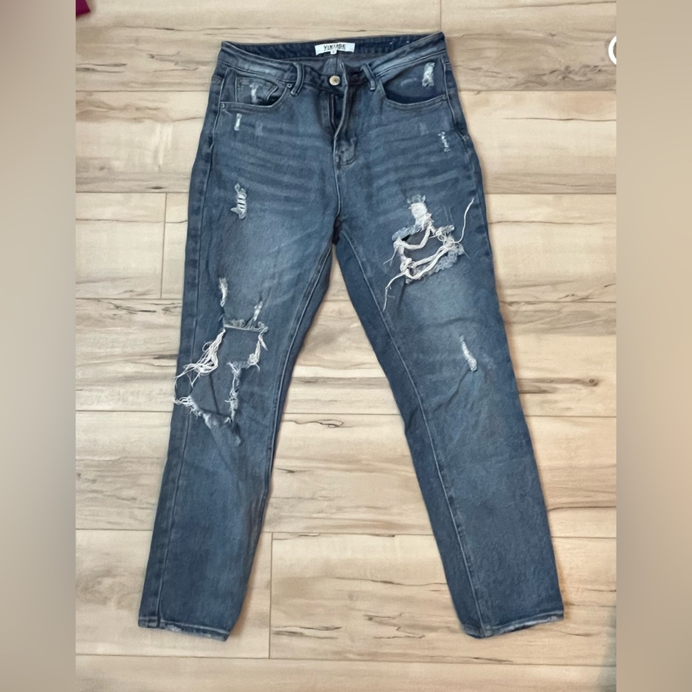 Distressed jeans